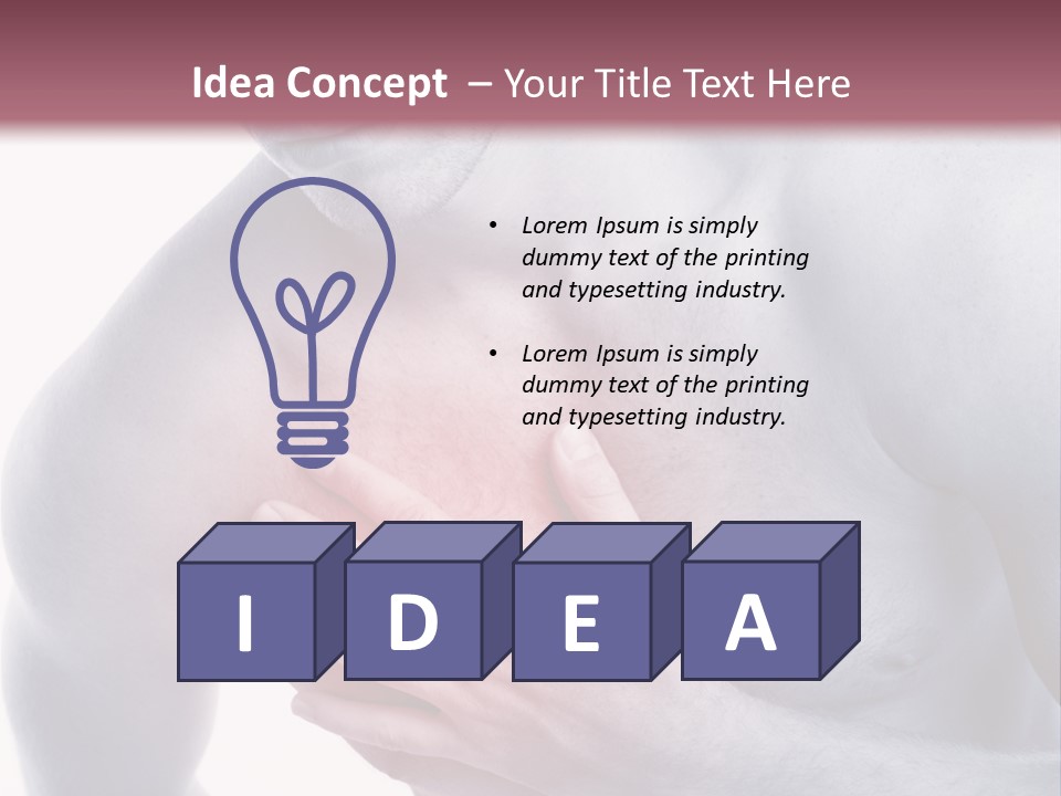 Mensch Burnout Schmerzen PowerPoint Template