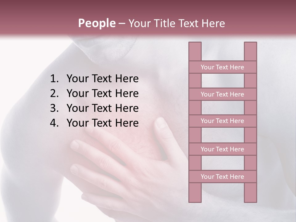 Mensch Burnout Schmerzen PowerPoint Template