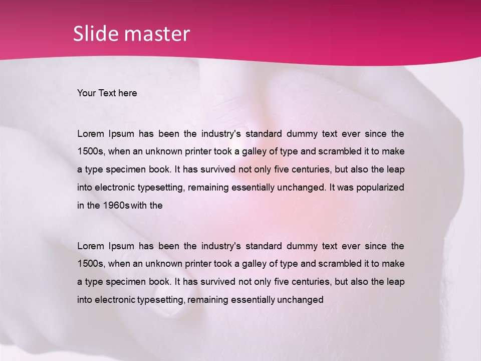 Sportler Verletzung Meniscus PowerPoint Template