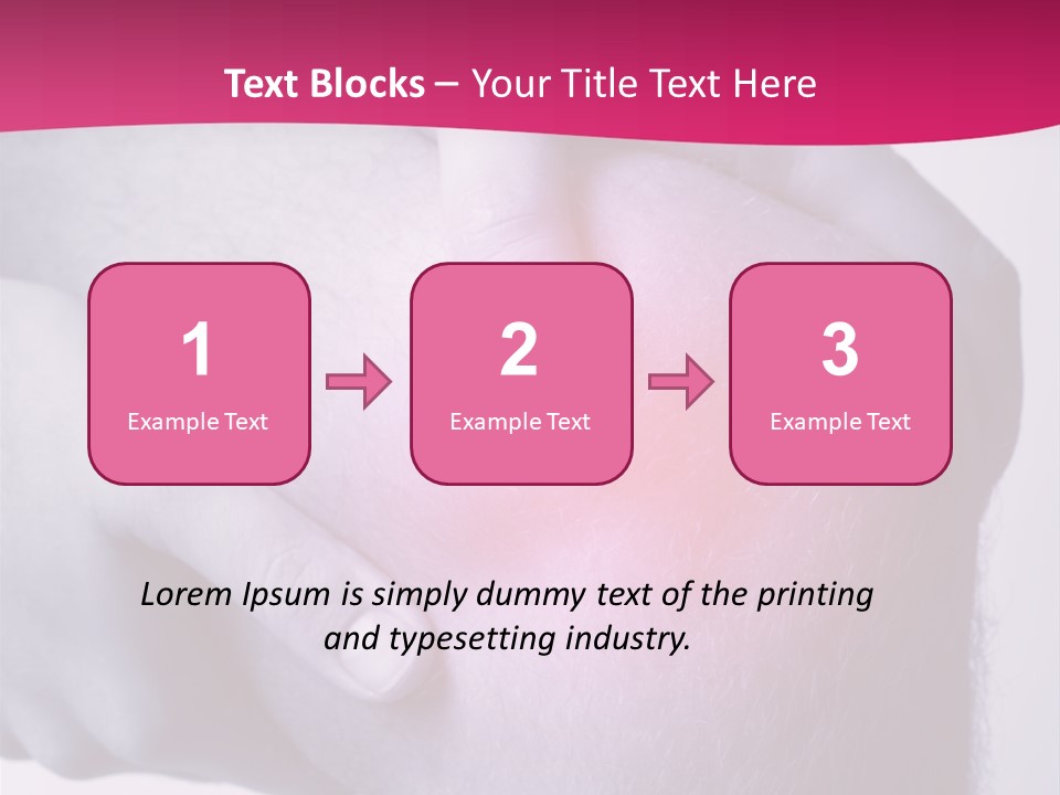 Sportler Verletzung Meniscus PowerPoint Template