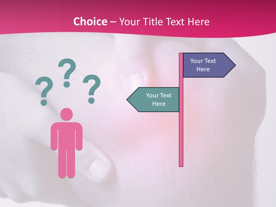 Sportler Verletzung Meniscus PowerPoint Template