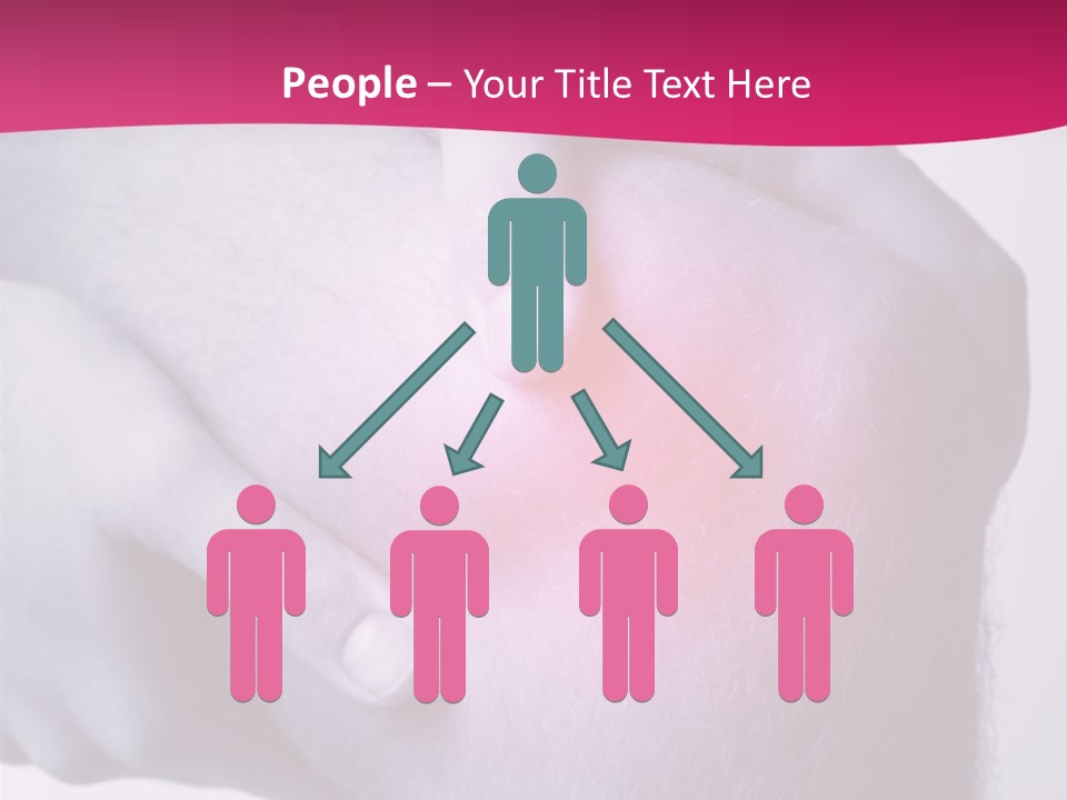 Sportler Verletzung Meniscus PowerPoint Template