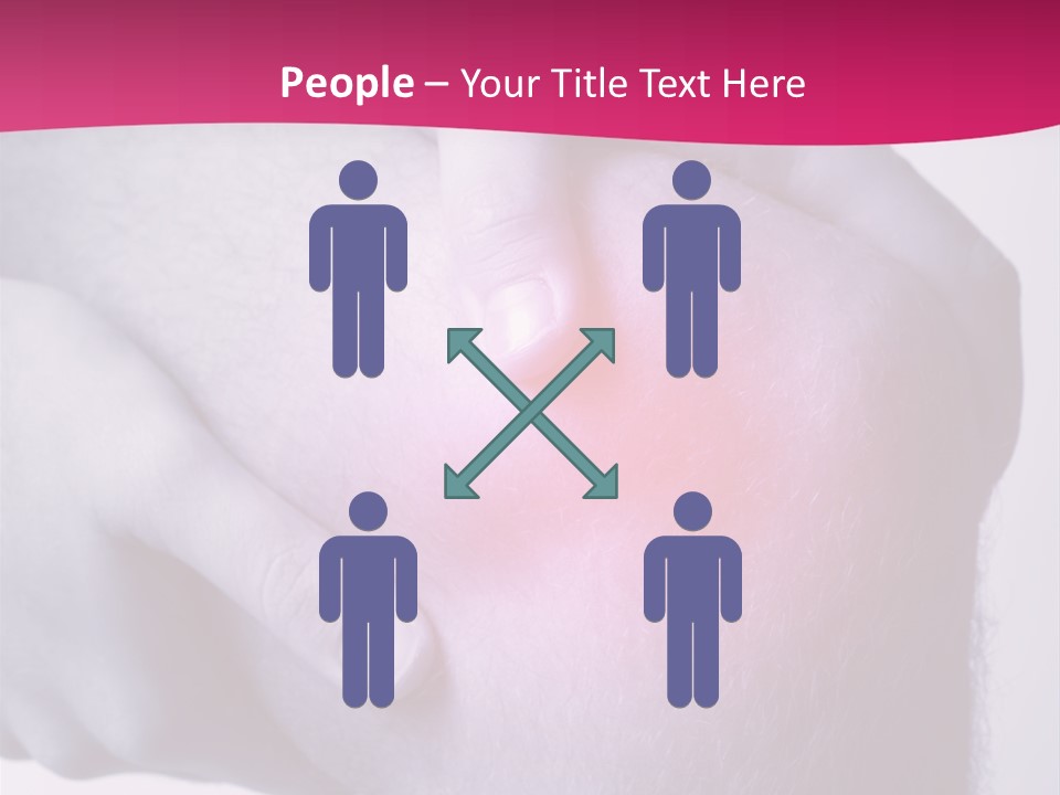 Sportler Verletzung Meniscus PowerPoint Template