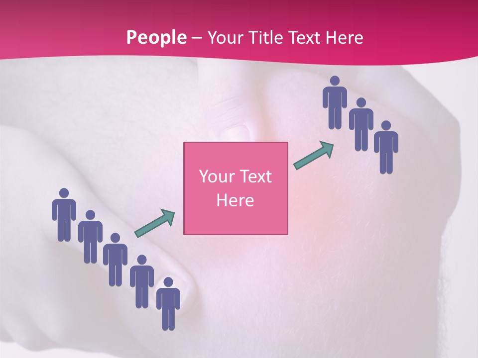 Sportler Verletzung Meniscus PowerPoint Template