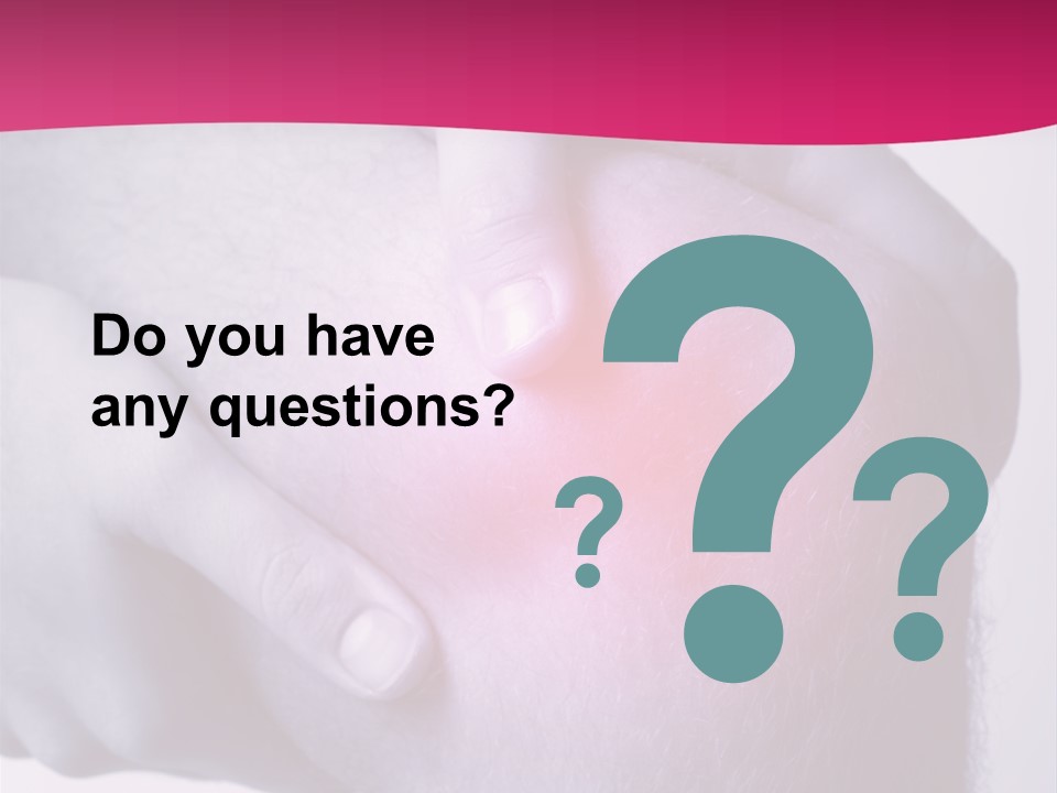 Sportler Verletzung Meniscus PowerPoint Template