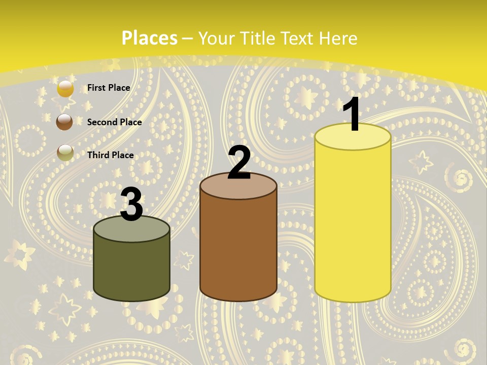 Ribbon Party Border PowerPoint Template