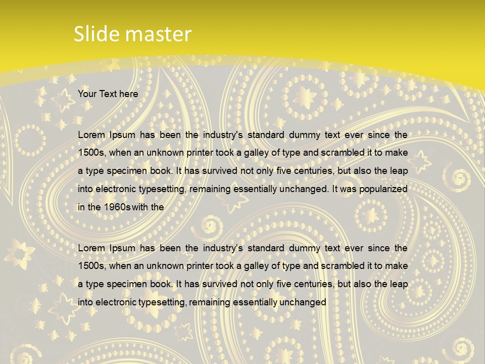 Ribbon Party Border PowerPoint Template