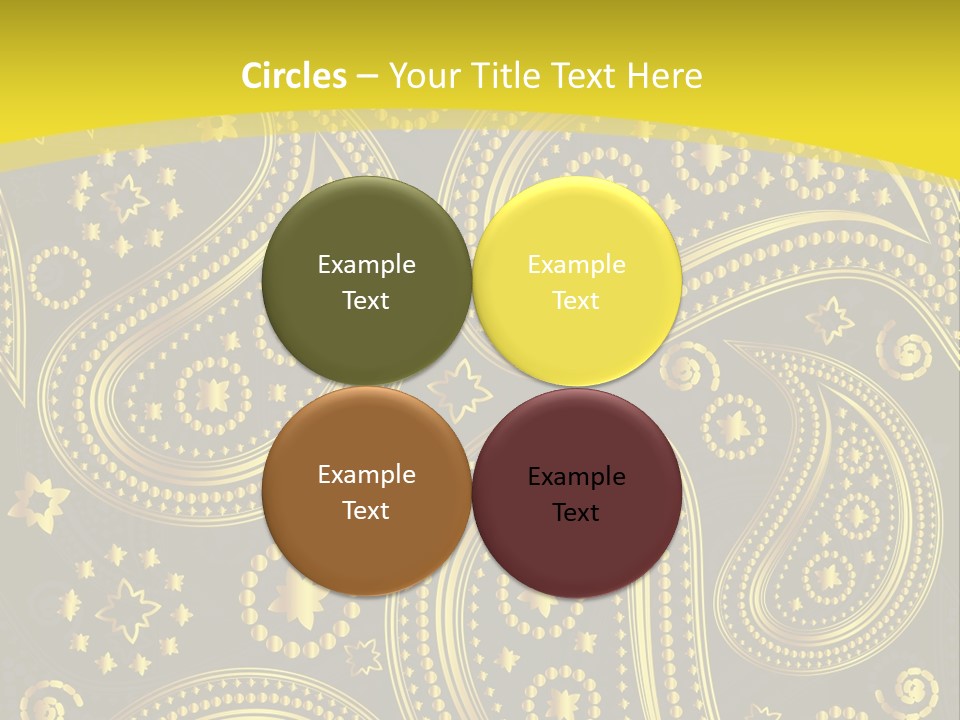 Ribbon Party Border PowerPoint Template