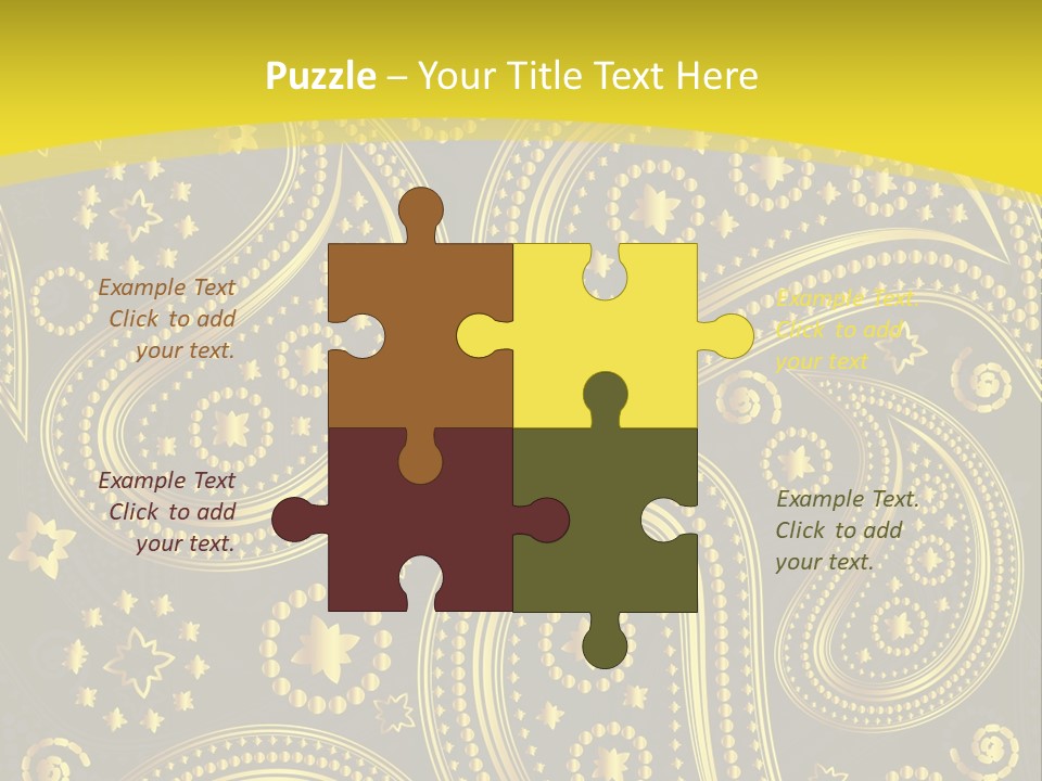 Ribbon Party Border PowerPoint Template