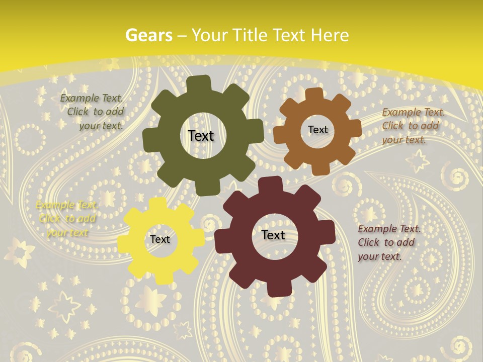 Ribbon Party Border PowerPoint Template