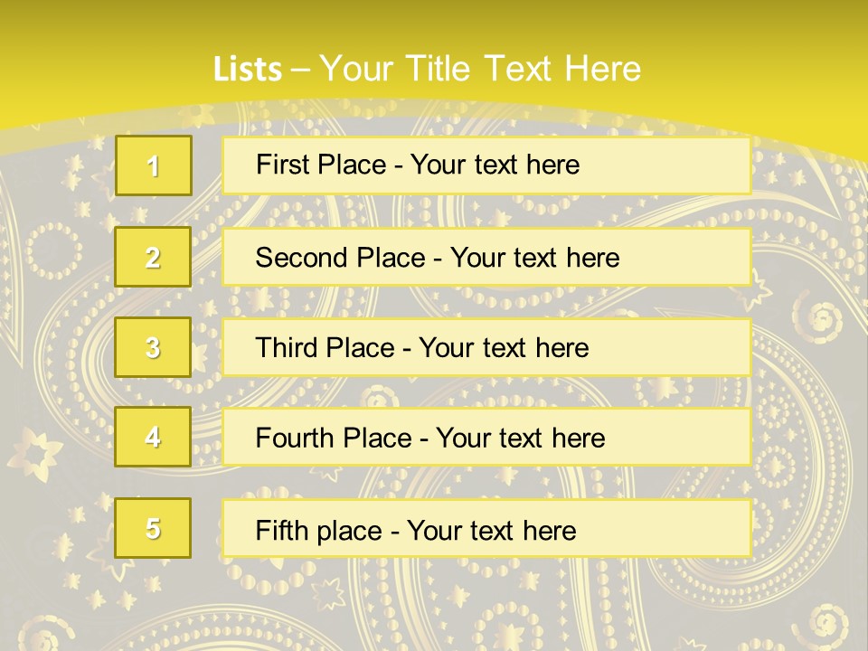 Ribbon Party Border PowerPoint Template