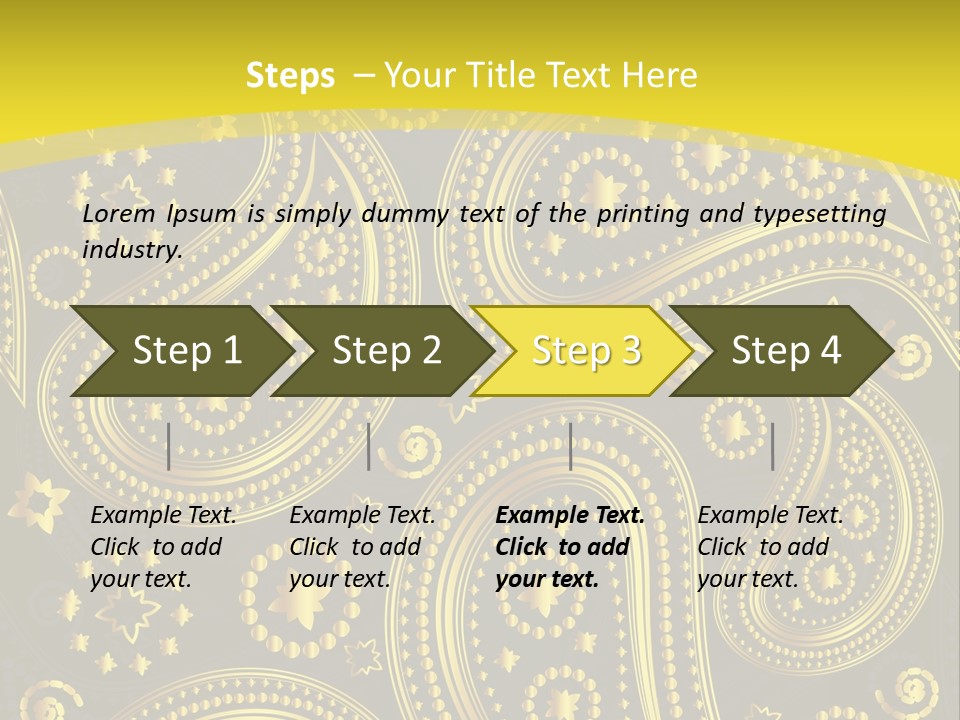 Ribbon Party Border PowerPoint Template