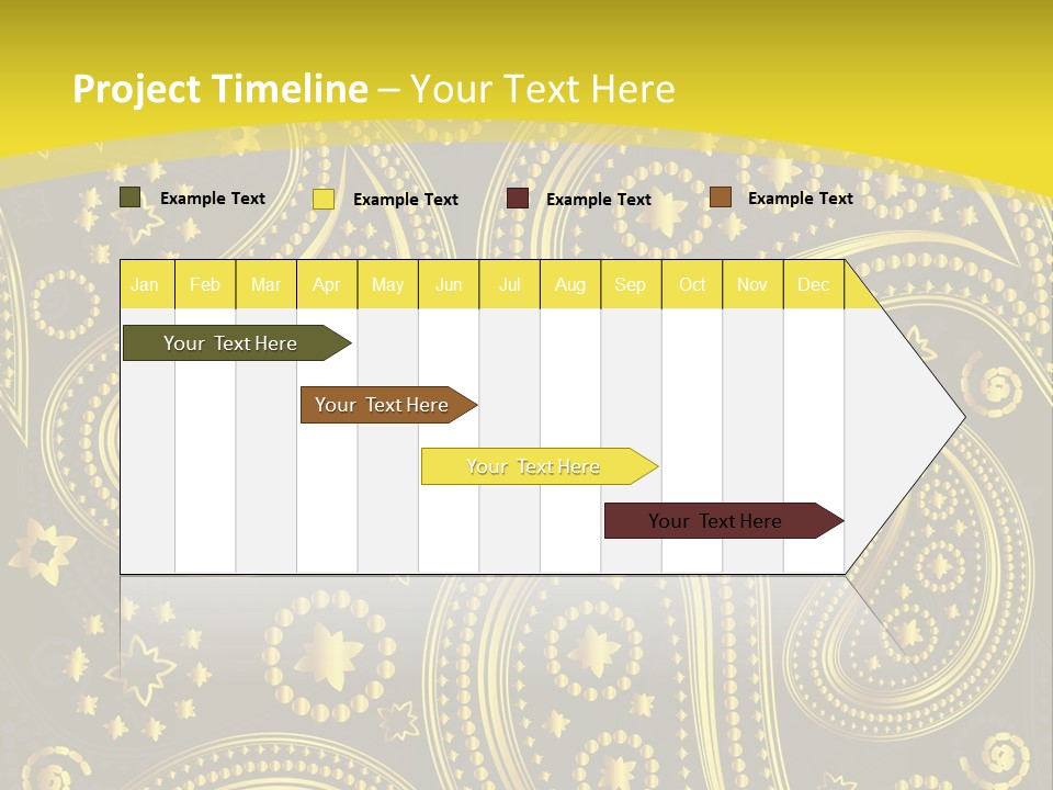 Ribbon Party Border PowerPoint Template