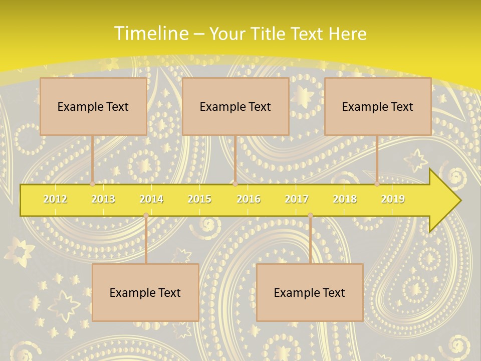 Ribbon Party Border PowerPoint Template