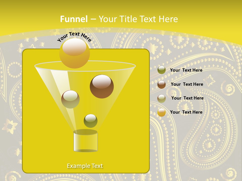Ribbon Party Border PowerPoint Template