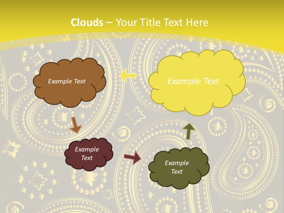 Ribbon Party Border PowerPoint Template