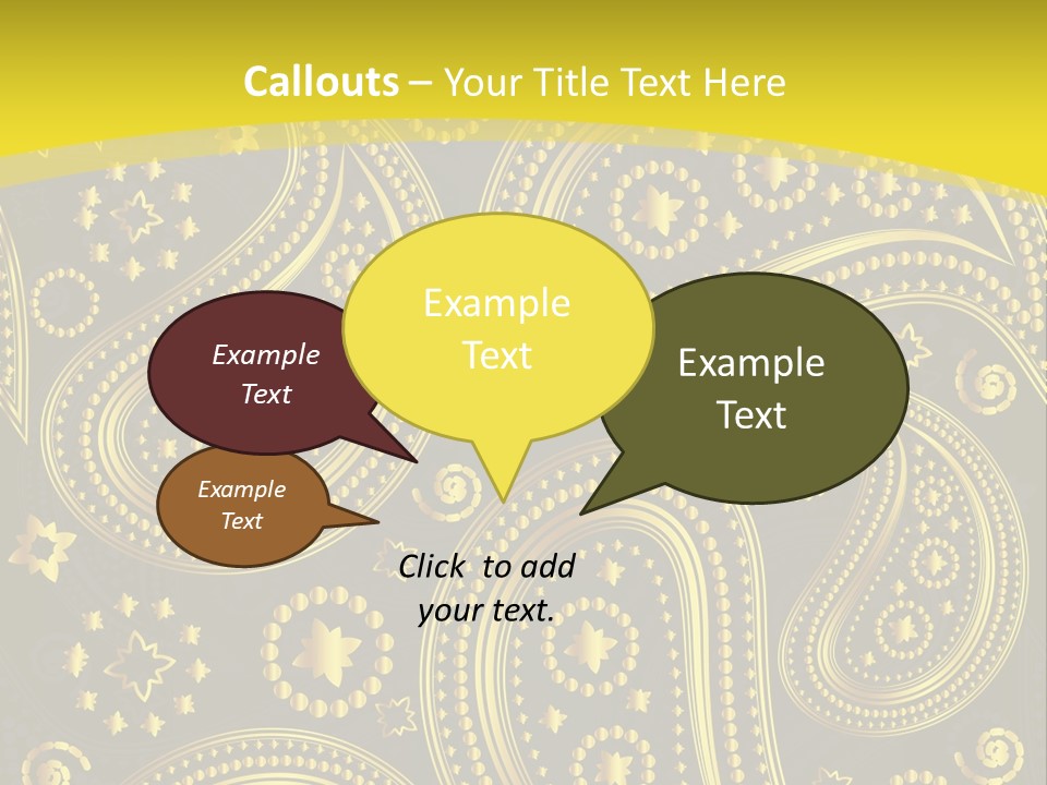 Ribbon Party Border PowerPoint Template