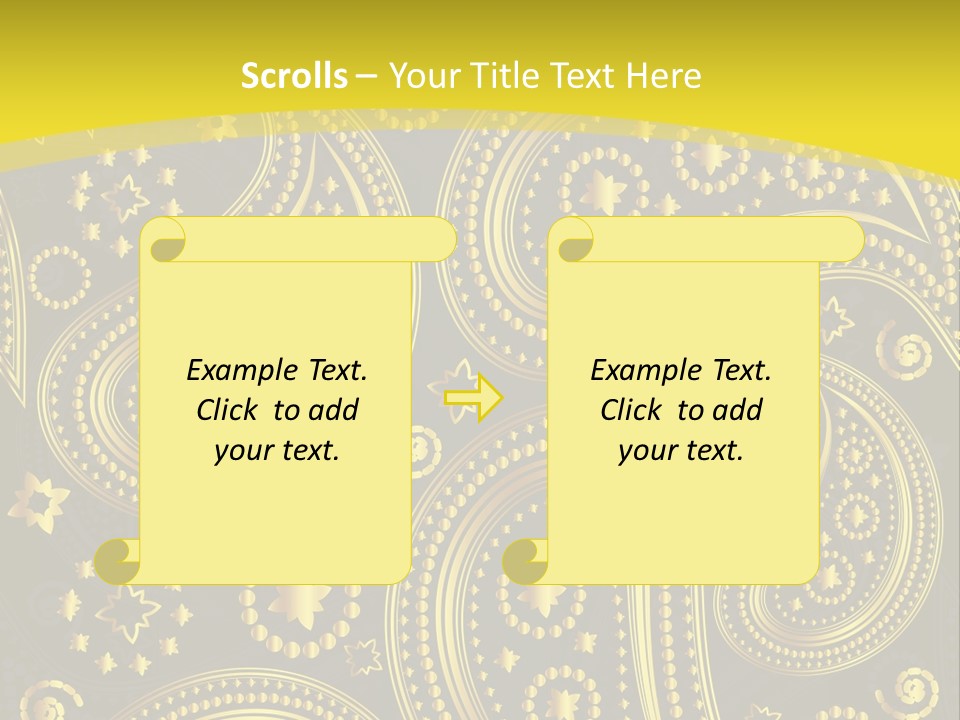 Ribbon Party Border PowerPoint Template
