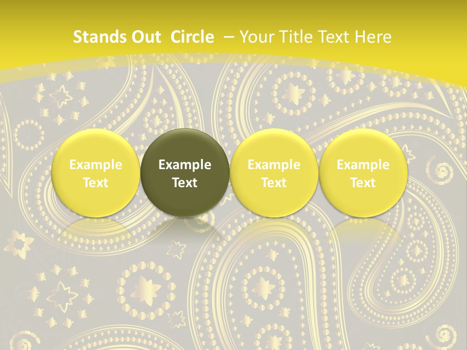 Ribbon Party Border PowerPoint Template