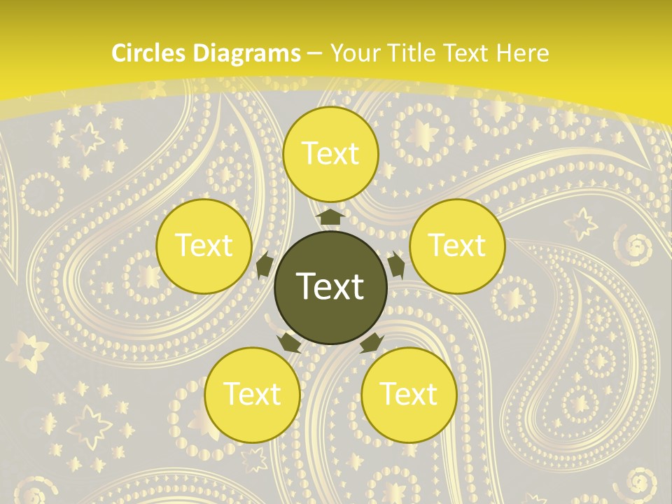 Ribbon Party Border PowerPoint Template