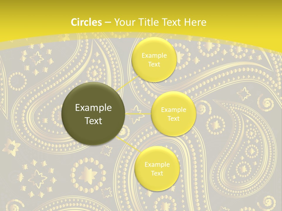 Ribbon Party Border PowerPoint Template