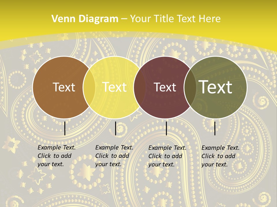 Ribbon Party Border PowerPoint Template