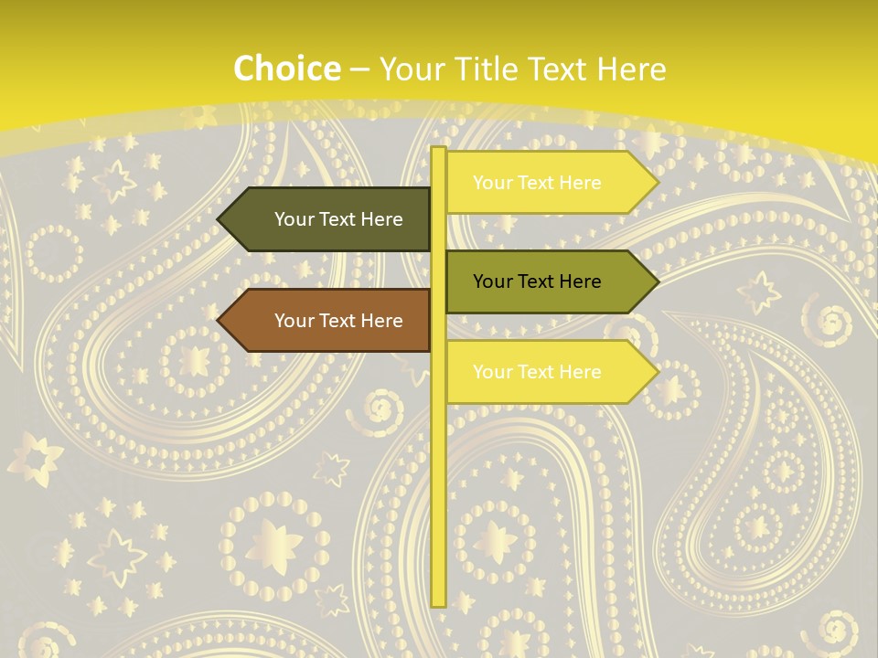 Ribbon Party Border PowerPoint Template