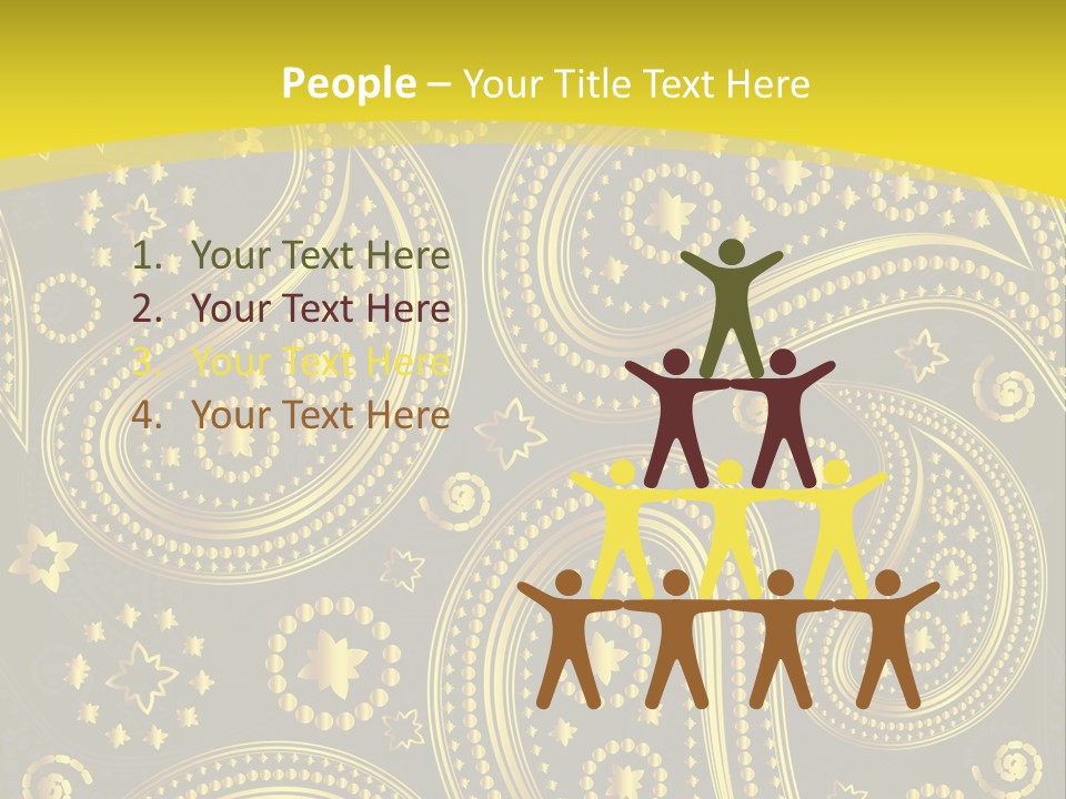 Ribbon Party Border PowerPoint Template