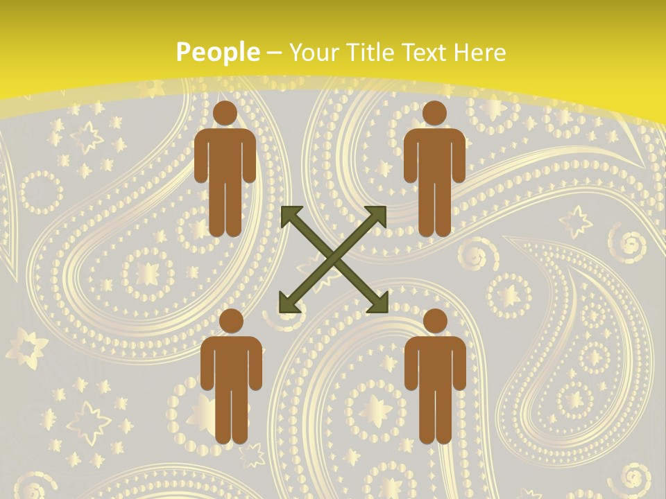 Ribbon Party Border PowerPoint Template