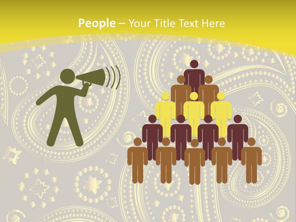 Ribbon Party Border PowerPoint Template