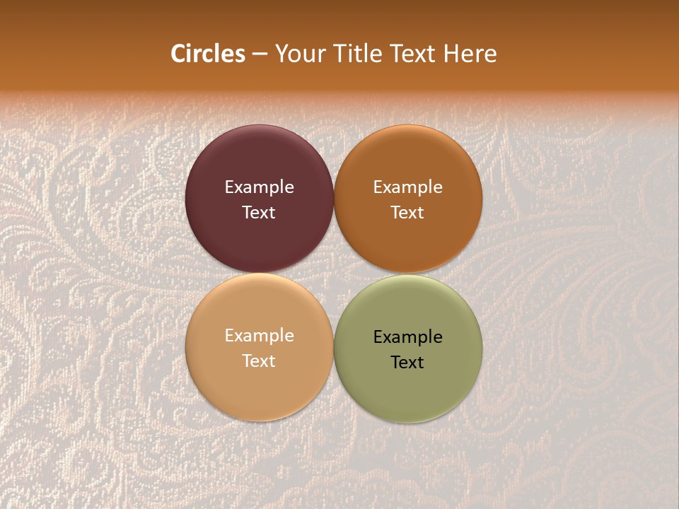 Tapistry Silhouette Illustration PowerPoint Template