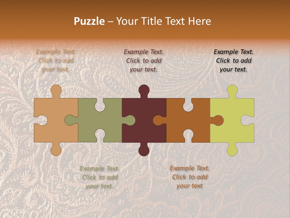 Tapistry Silhouette Illustration PowerPoint Template