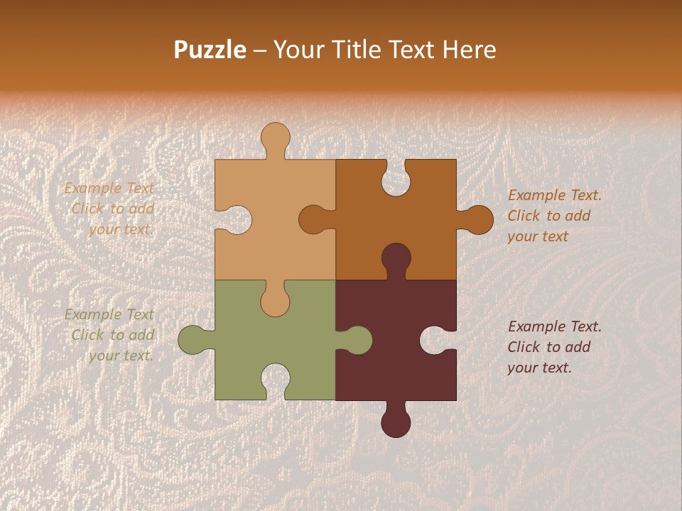 Tapistry Silhouette Illustration PowerPoint Template