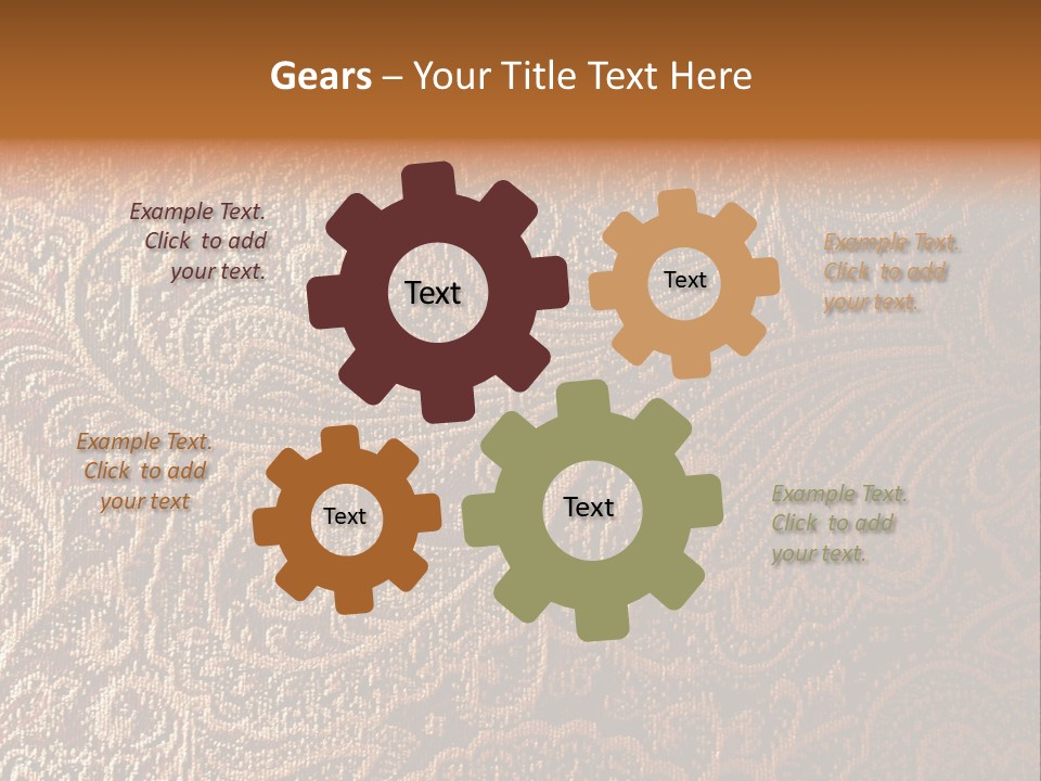 Tapistry Silhouette Illustration PowerPoint Template