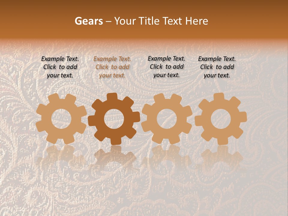 Tapistry Silhouette Illustration PowerPoint Template