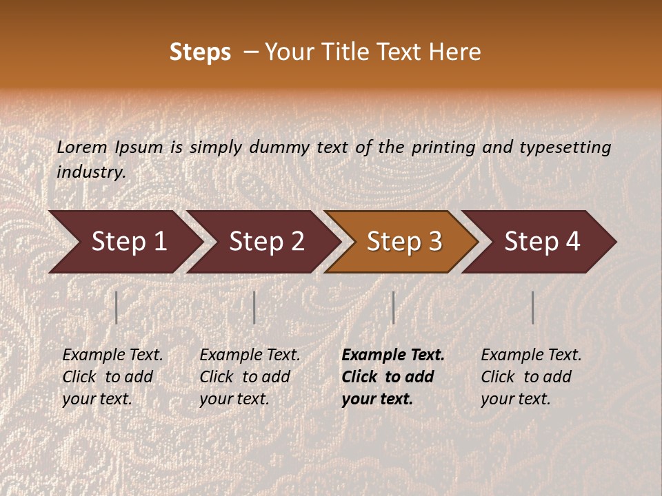 Tapistry Silhouette Illustration PowerPoint Template