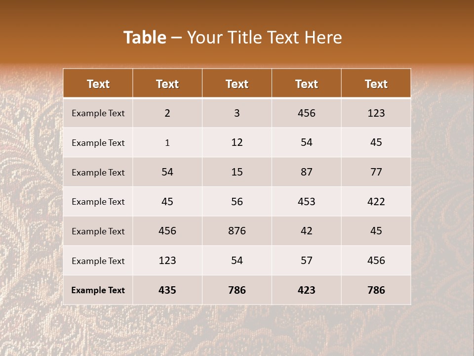 Tapistry Silhouette Illustration PowerPoint Template