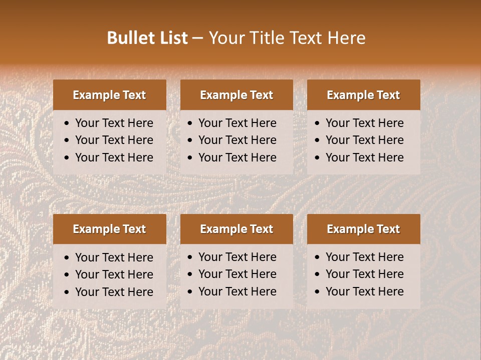 Tapistry Silhouette Illustration PowerPoint Template