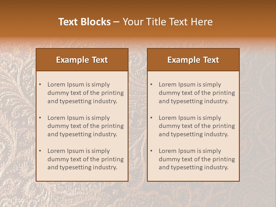 Tapistry Silhouette Illustration PowerPoint Template