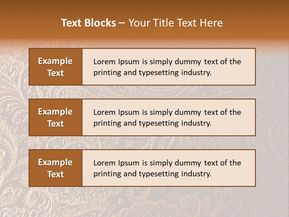 Tapistry Silhouette Illustration PowerPoint Template
