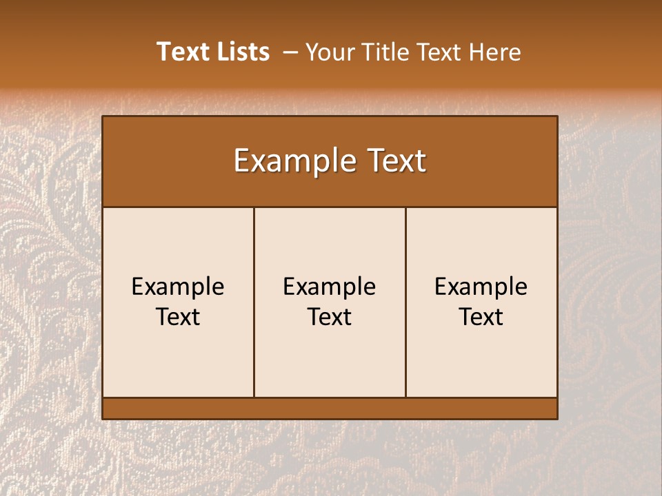 Tapistry Silhouette Illustration PowerPoint Template