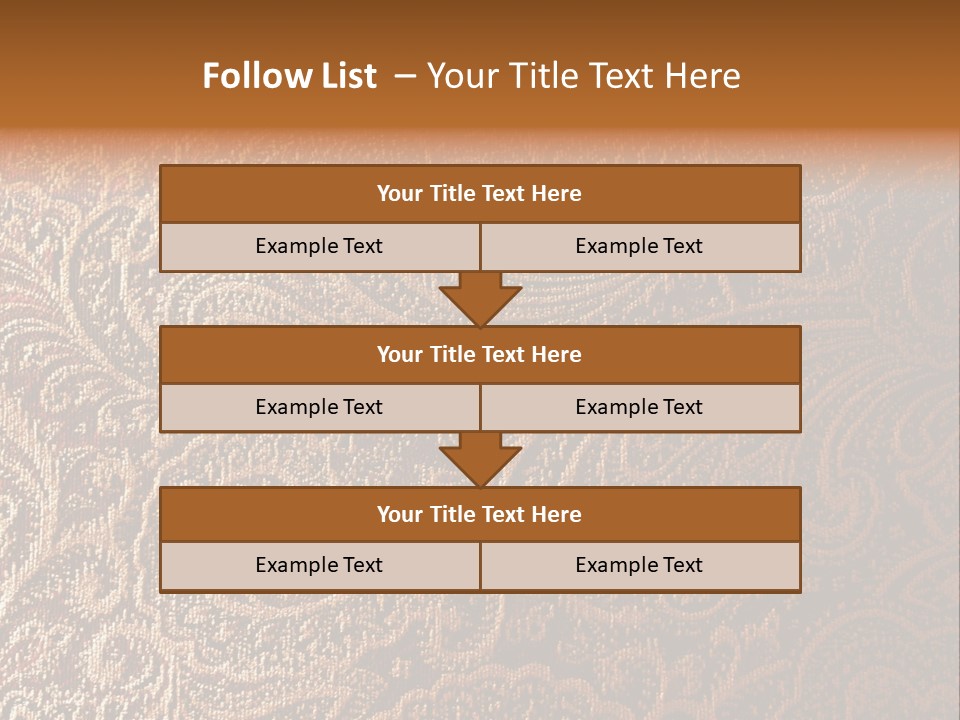 Tapistry Silhouette Illustration PowerPoint Template