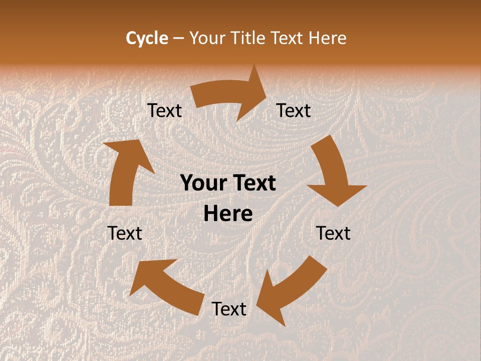 Tapistry Silhouette Illustration PowerPoint Template