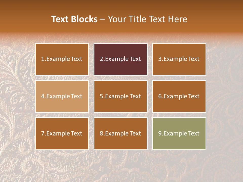 Tapistry Silhouette Illustration PowerPoint Template