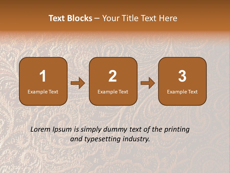 Tapistry Silhouette Illustration PowerPoint Template