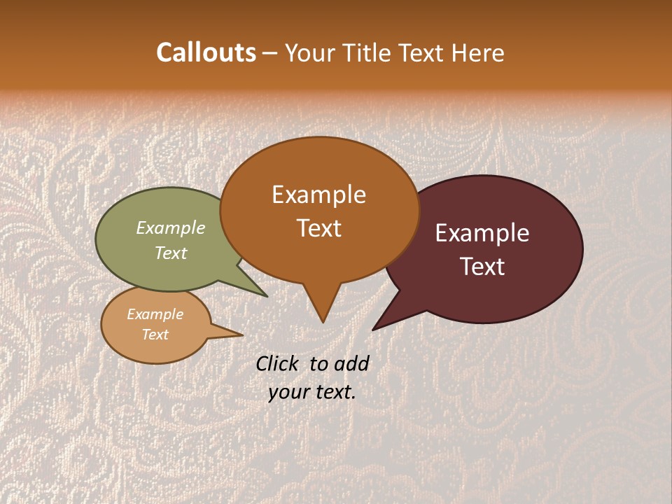 Tapistry Silhouette Illustration PowerPoint Template