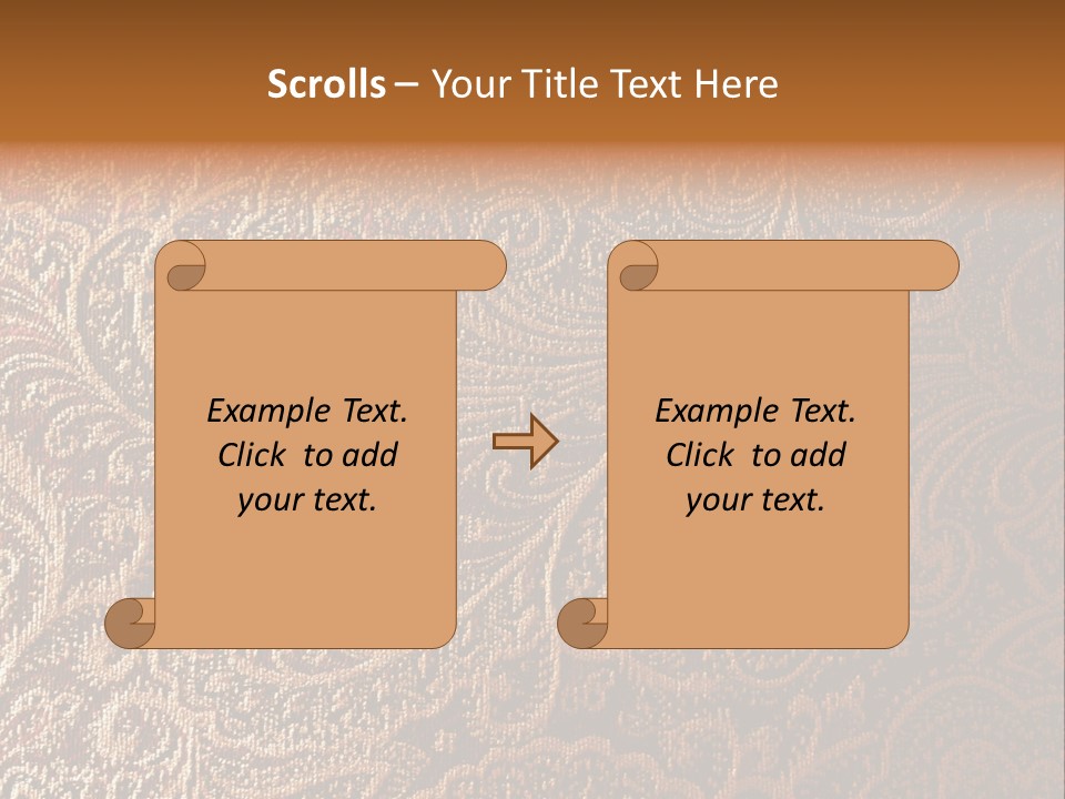 Tapistry Silhouette Illustration PowerPoint Template