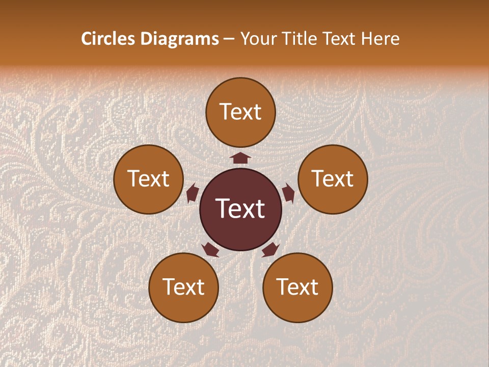 Tapistry Silhouette Illustration PowerPoint Template