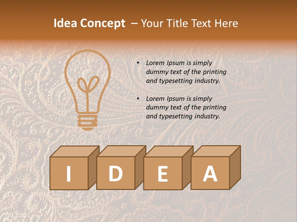 Tapistry Silhouette Illustration PowerPoint Template