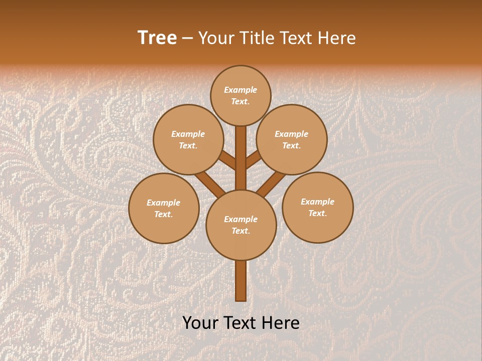 Tapistry Silhouette Illustration PowerPoint Template